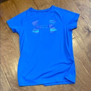 blue under armour shirt